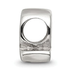 Sterling Silver 925 Letter Q Bead with Polished Finish for Charm Bracelets