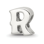 Sterling Silver Reflections Letter R Bead