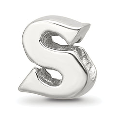 Sterling Silver Reflections Letter S Bead