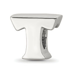Sterling Silver Reflections Letter T Bead