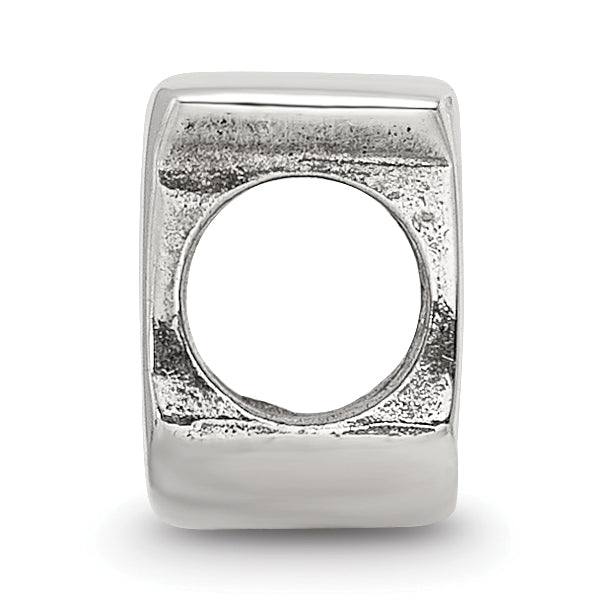 Sterling Silver 925 Polished Letter U Bead for Personalized Jewelry Secondary image