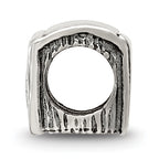 Sterling Silver 925 Antiqued Bible Bead with Themed Design by Sophia Jewelers