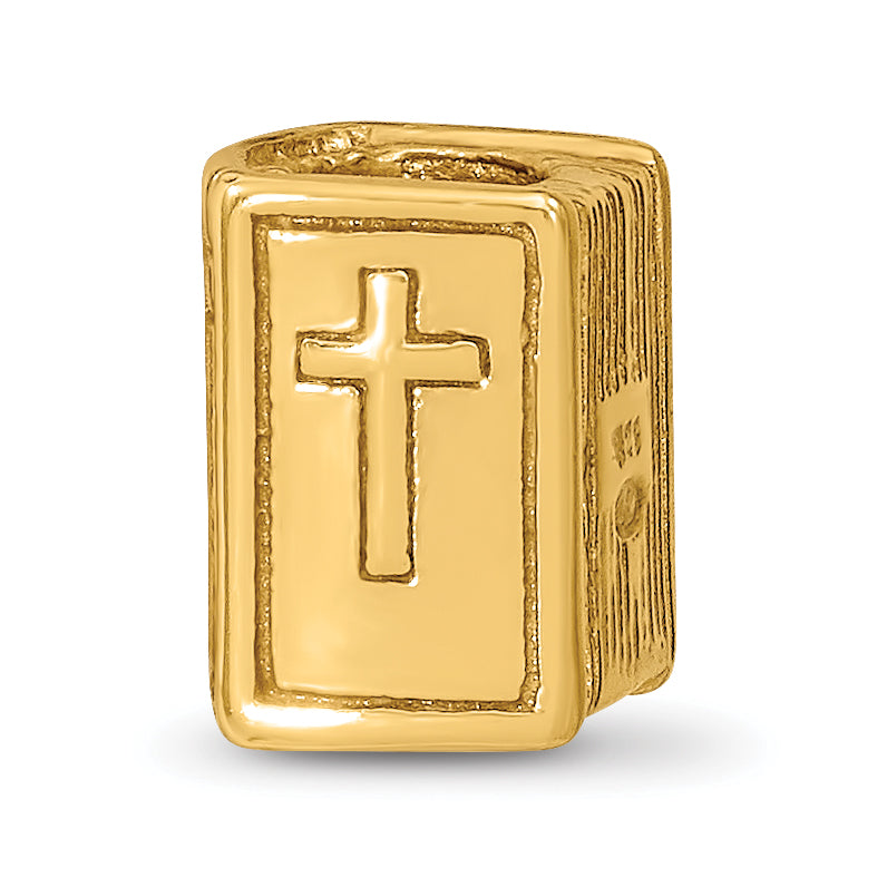 Sterling Silver Gold-plated Reflections Bible Bead Main image