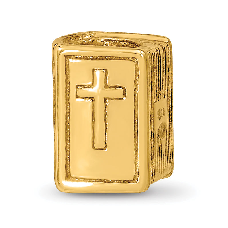 Sterling Silver Gold-plated Reflections Bible Bead