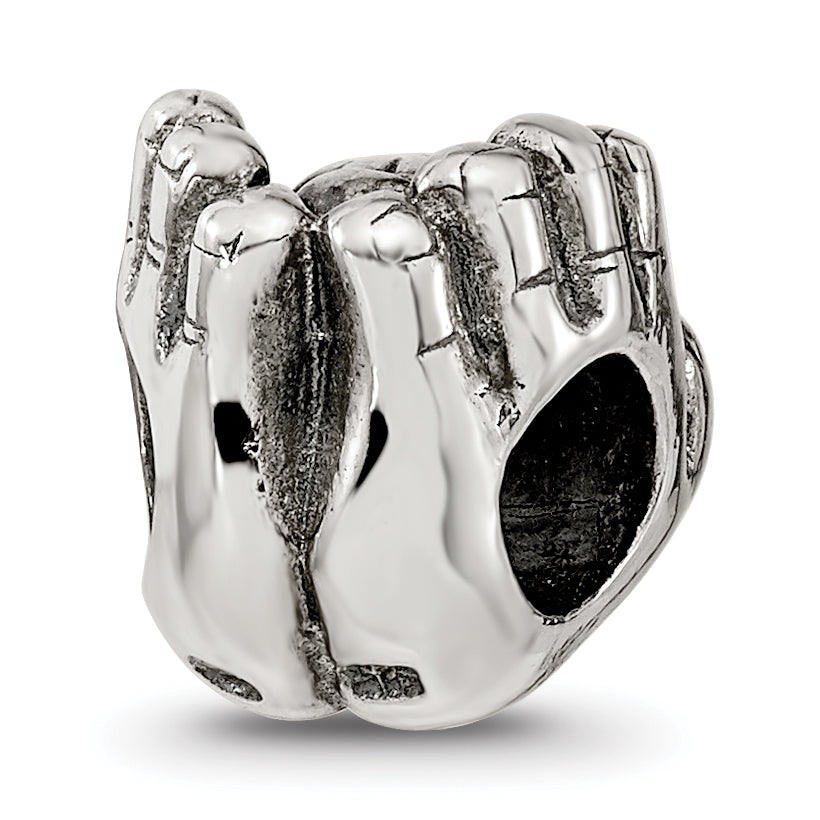 Sterling Silver Reflections World in Hands Bead
