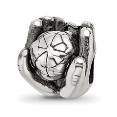 Sterling Silver Reflections World in Hands Bead