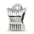 Sterling Silver 925 Praying Angel Bead with Antiqued Finish Solid