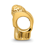 Sterling Silver 925 Gold-Plated Praying Angel Bead with Polished Finish