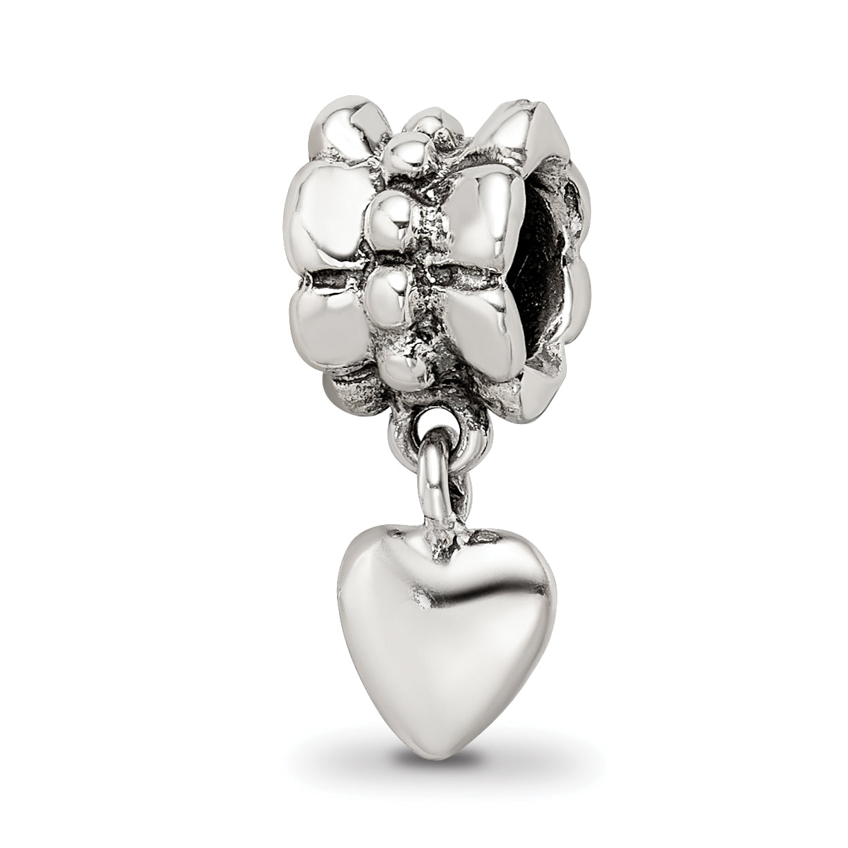 Sterling Silver Reflections Heart Dangle Bead Main image