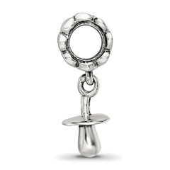 Sterling Silver Reflections Baby Pacifier Dangle Bead