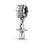 Sterling Silver Reflections Baby Pacifier Dangle Bead