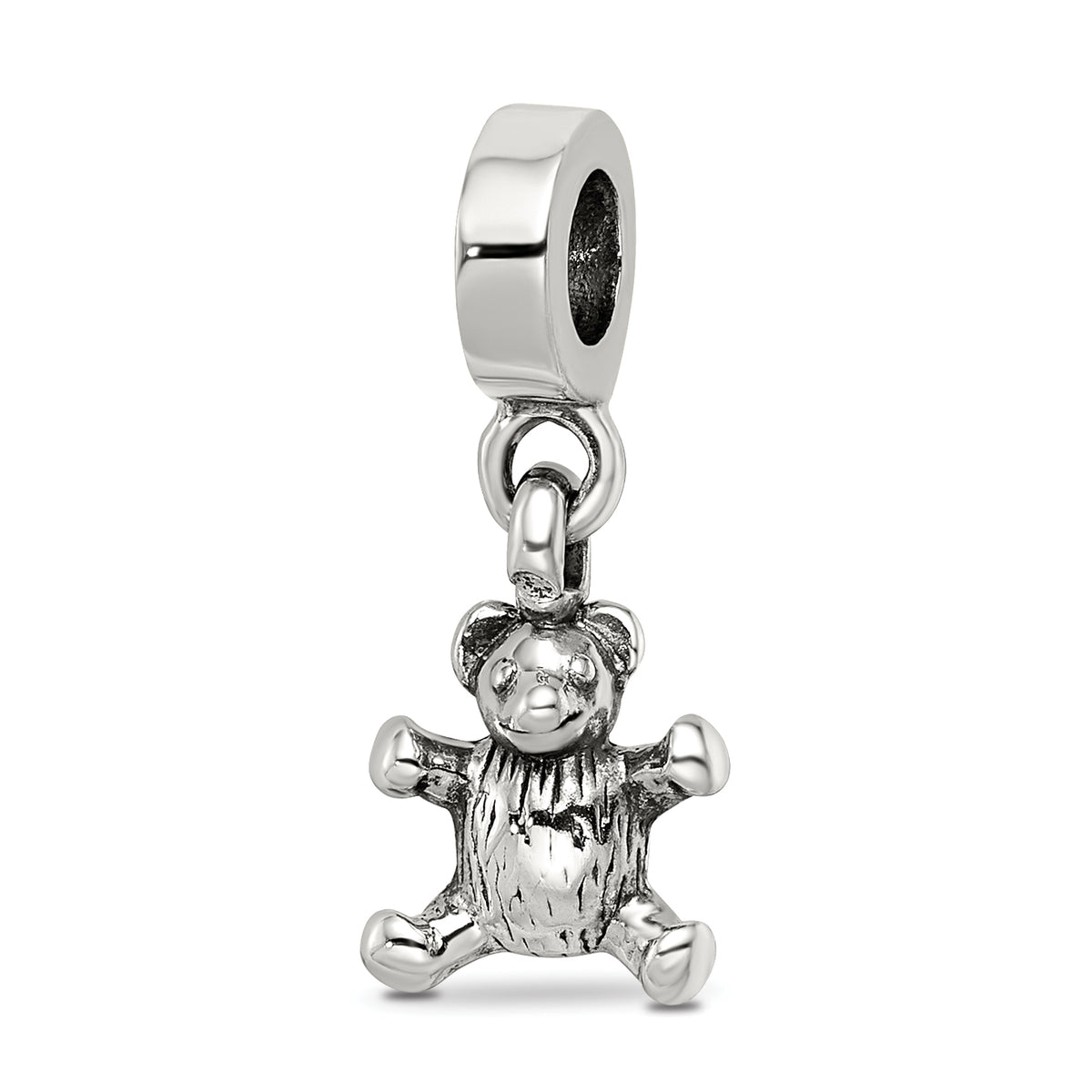 Sterling Silver Reflections Teddy Bear Dangle Bead