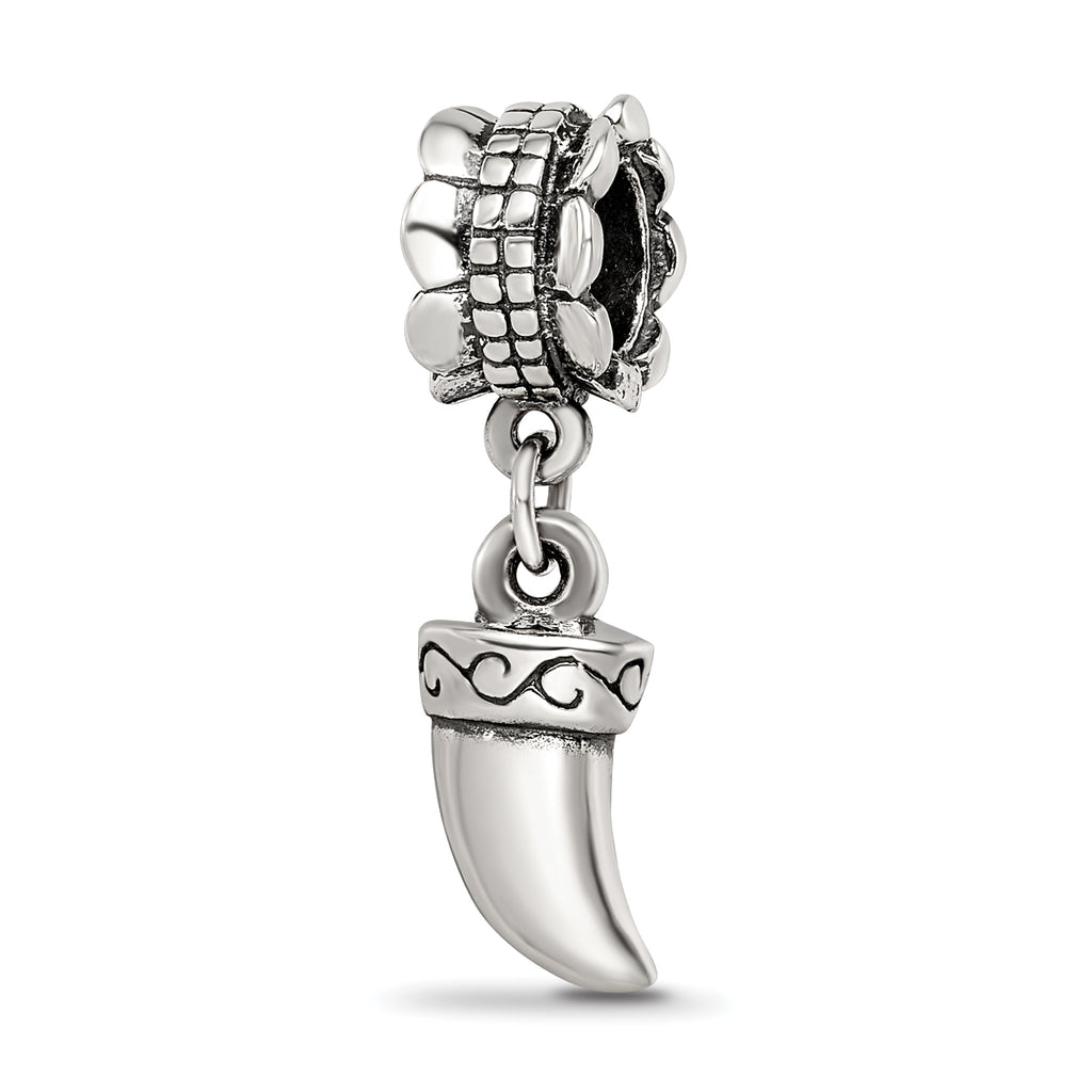 Sterling Silver Reflections Tiger Claw Dangle Bead
