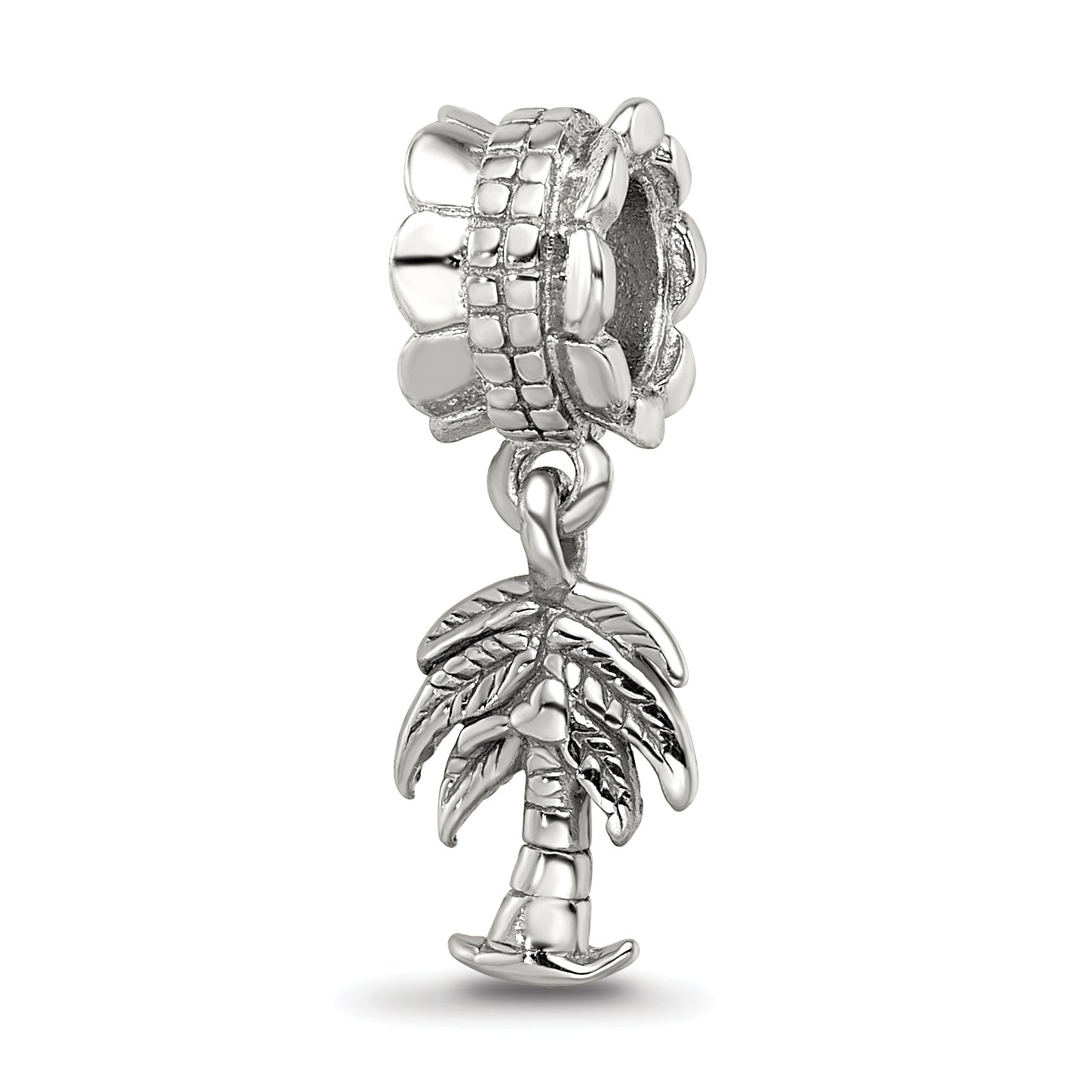 Sterling Silver Reflections Palm Tree Dangle Bead Main image