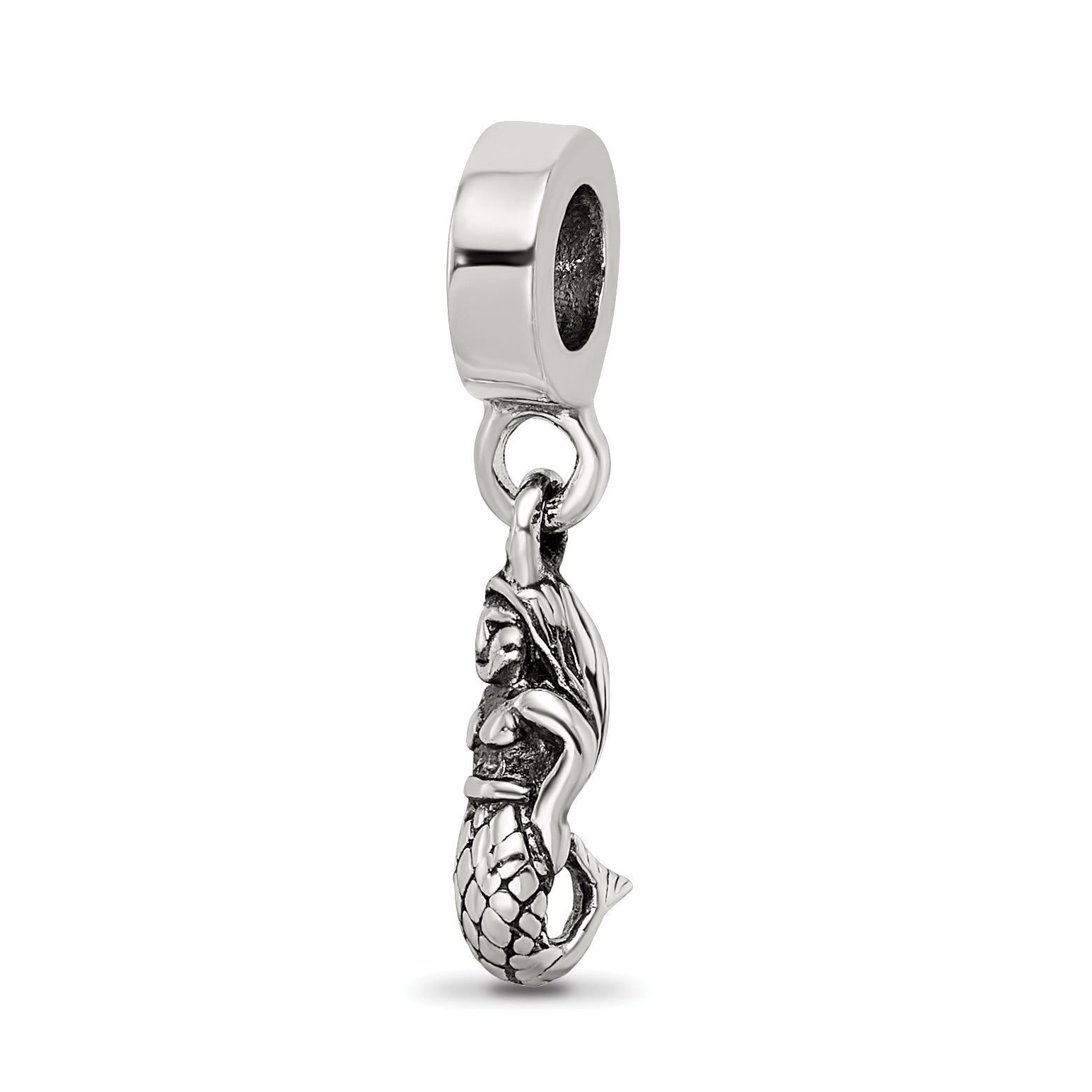 Sterling Silver Reflections Mermaid Dangle Bead Main image