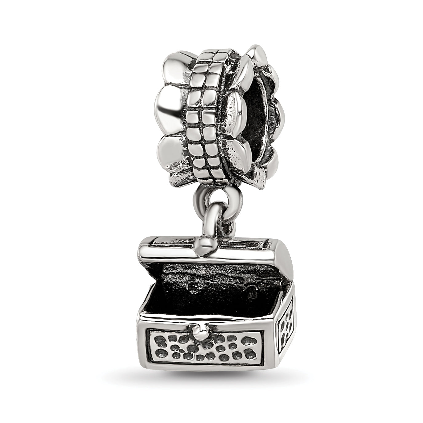 Sterling Silver Reflections Treasure Chest Dangle Bead Main image