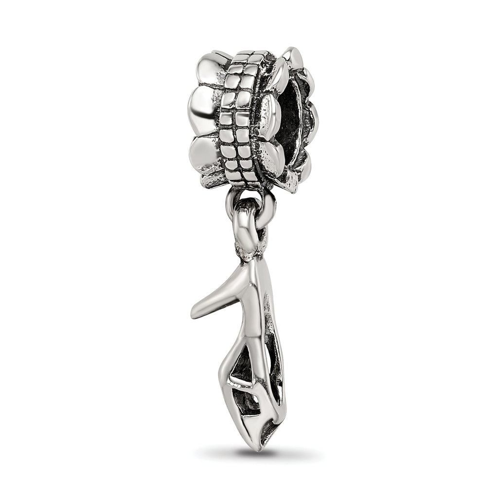 Sterling Silver Reflections High Heel Shoe Dangle Bead