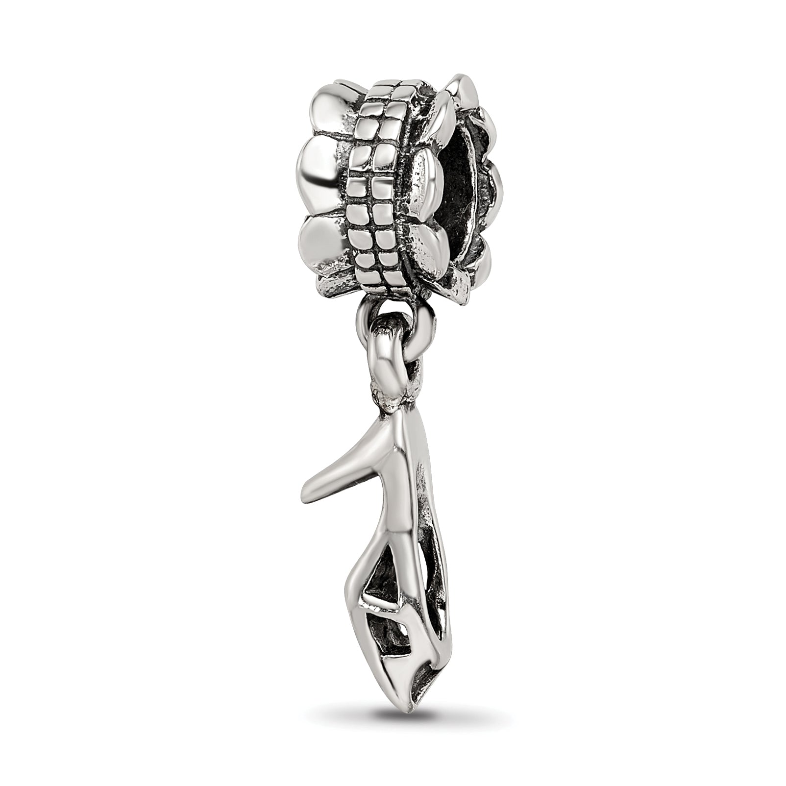 Sterling Silver Reflections High Heel Shoe Dangle Bead