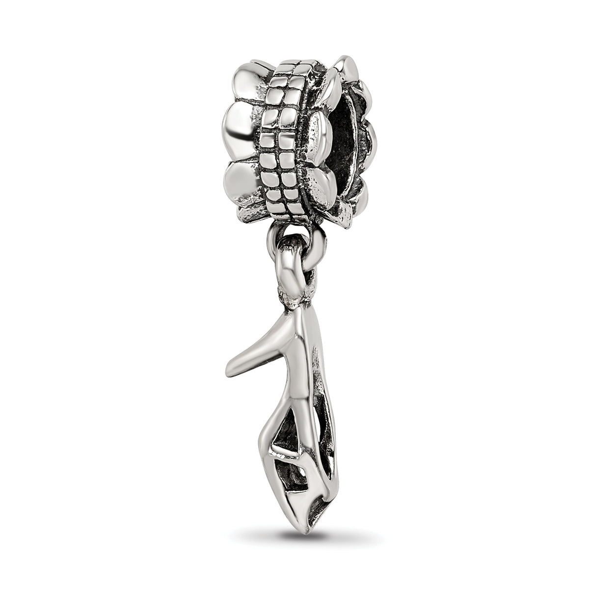 Sterling Silver Reflections High Heel Shoe Dangle Bead