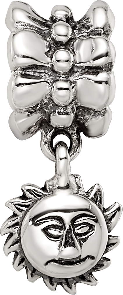Sterling Silver Reflections Sun Dangle Bead