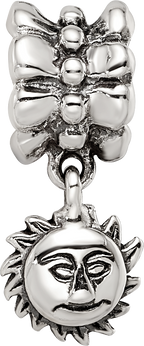 Sterling Silver Reflections Sun Dangle Bead