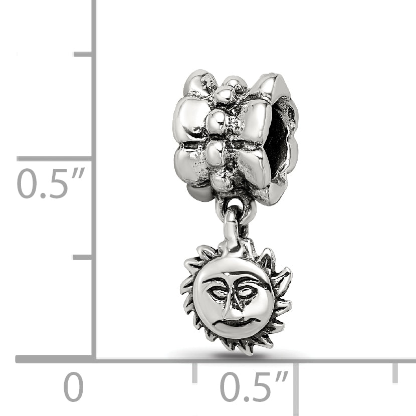 Sterling Silver Reflections Sun Dangle Bead