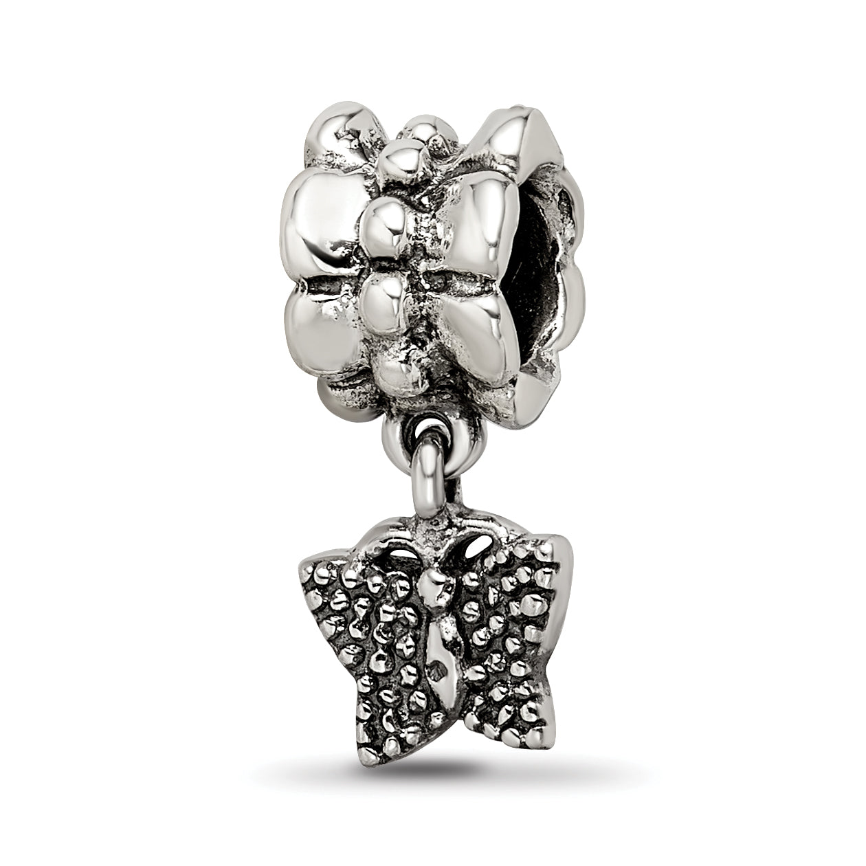 Sterling Silver Reflections Butterfly Dangle Bead