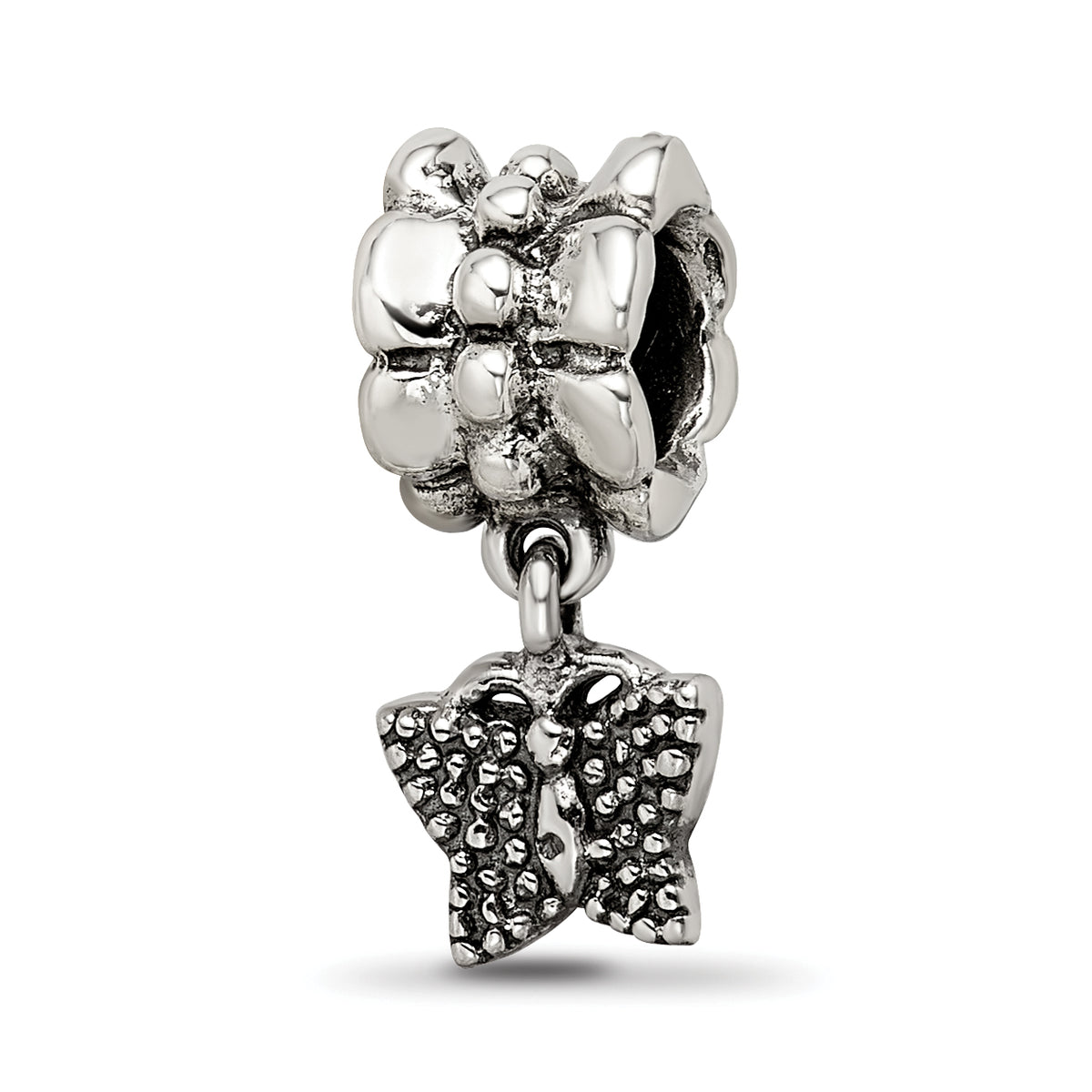 Sterling Silver Reflections Butterfly Dangle Bead