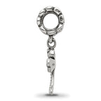 Sterling Silver 925 Dragonfly Dangle Bead with Antiqued Finish