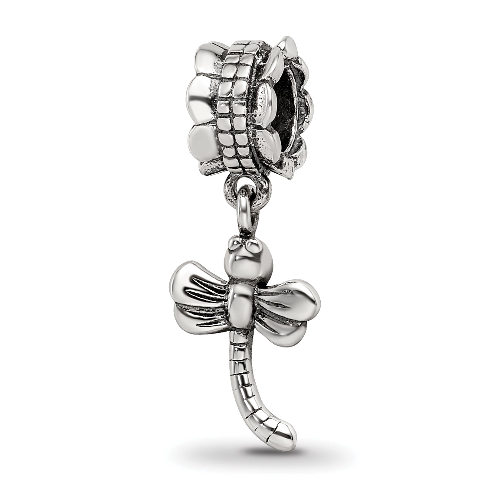 Sterling Silver Reflections Dragonfly Dangle Bead Main image