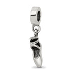 Sterling Silver Reflections Ballet Slipper Dangle Bead