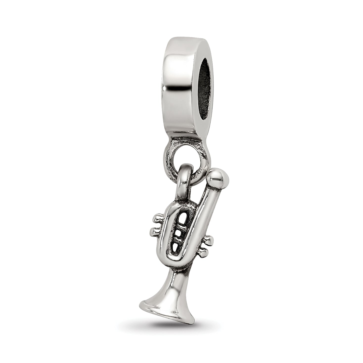 Sterling Silver Reflections Trumpet Dangle Bead Main image