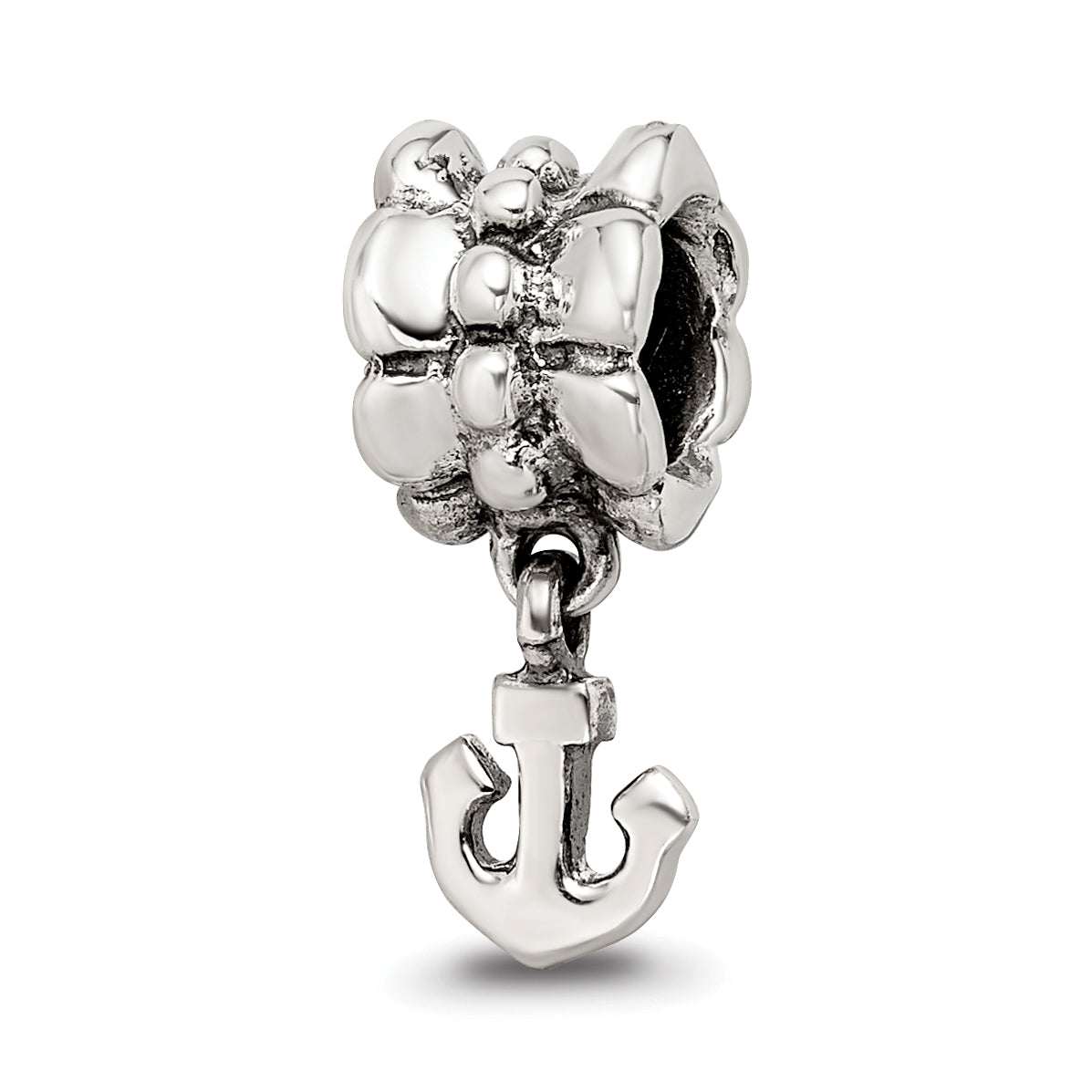 Sterling Silver Reflections Anchor Dangle Bead Main image