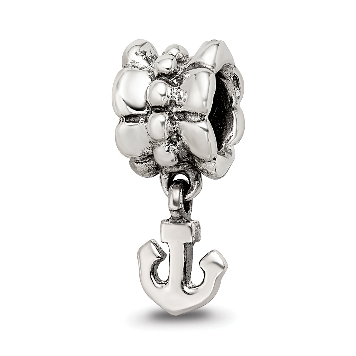 Sterling Silver Reflections Anchor Dangle Bead