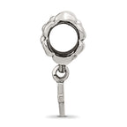 Sterling Silver 925 Antiqued Cross Dangle Bead  Elegant and Solid Design