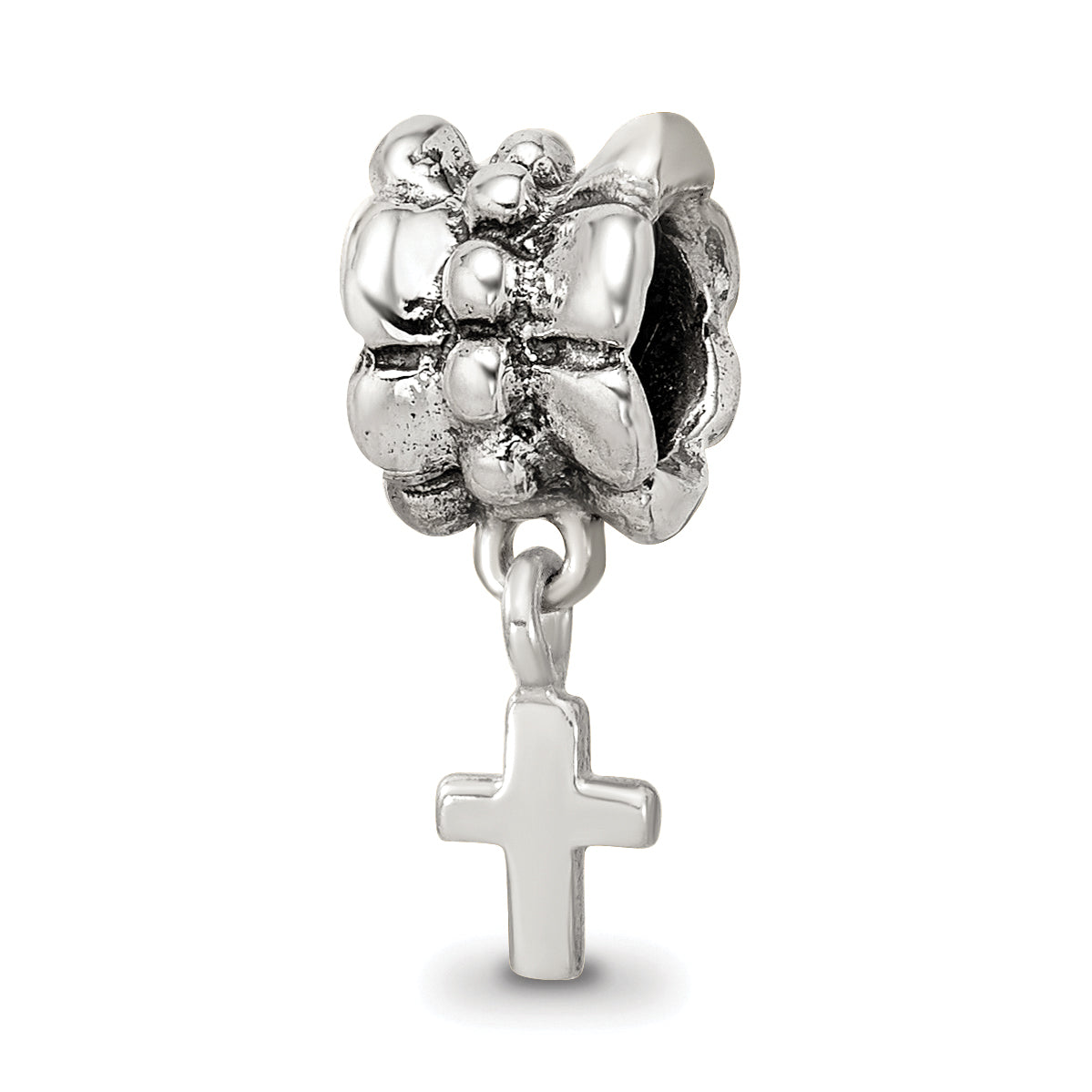 Sterling Silver Reflections Cross Dangle Bead Main image