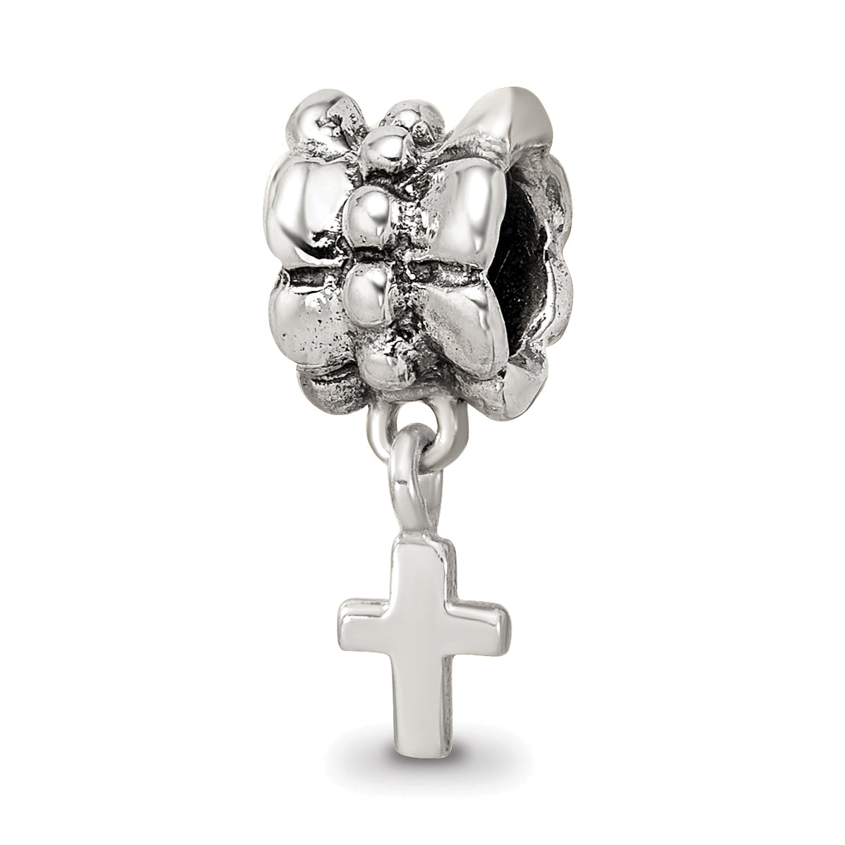 Sterling Silver Reflections Cross Dangle Bead