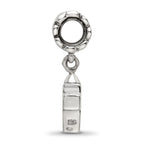 Sterling Silver 925 Dangle Bead with Antiqued Cross Charm