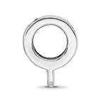 925 Sterling Silver Star Dangle Bead with Rhodium Finish, Antique Style