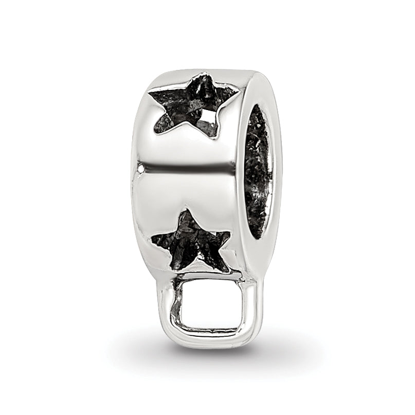 Sterling Silver Reflections Star w/Loop for Click-on Bead Main image