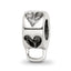 Sterling Silver Reflections Heart w/Loop for Click-on Bead