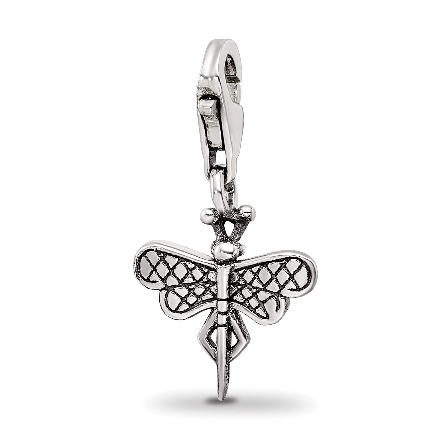 Sterling Silver Reflections Dragonfly Click-on for Bead Main image