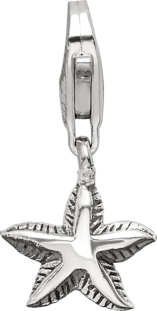 Sterling Silver Reflections Starfish Click-on for Bead