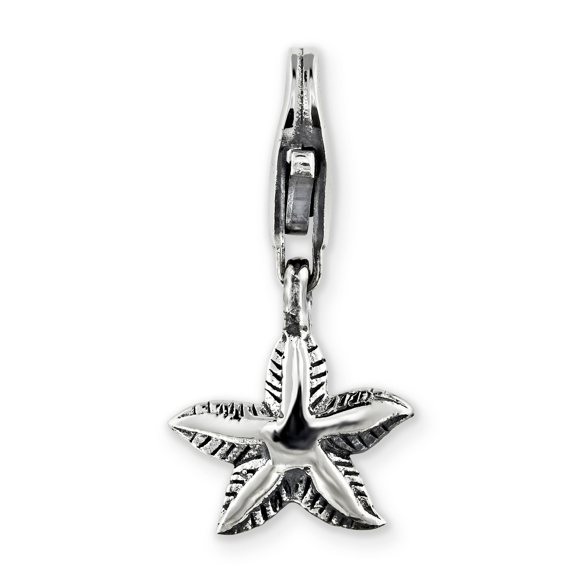 Sterling Silver Reflections Starfish Click-on for Bead