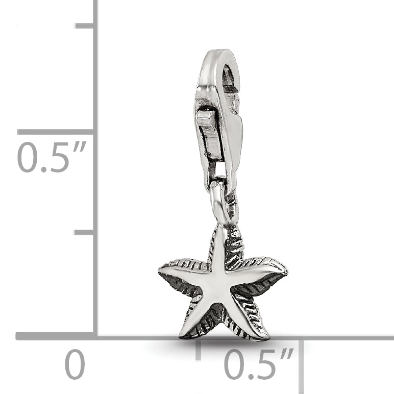 Sterling Silver Reflections Starfish Click-on for Bead