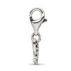 Sterling Silver 925 Antiqued Butterfly Dangle Bead Solid Casted Design