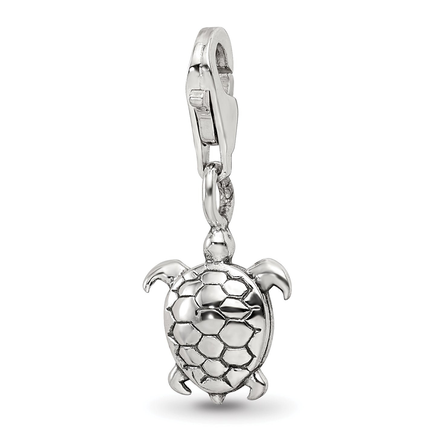 Sterling Silver Reflections Turtle Click-on for Bead