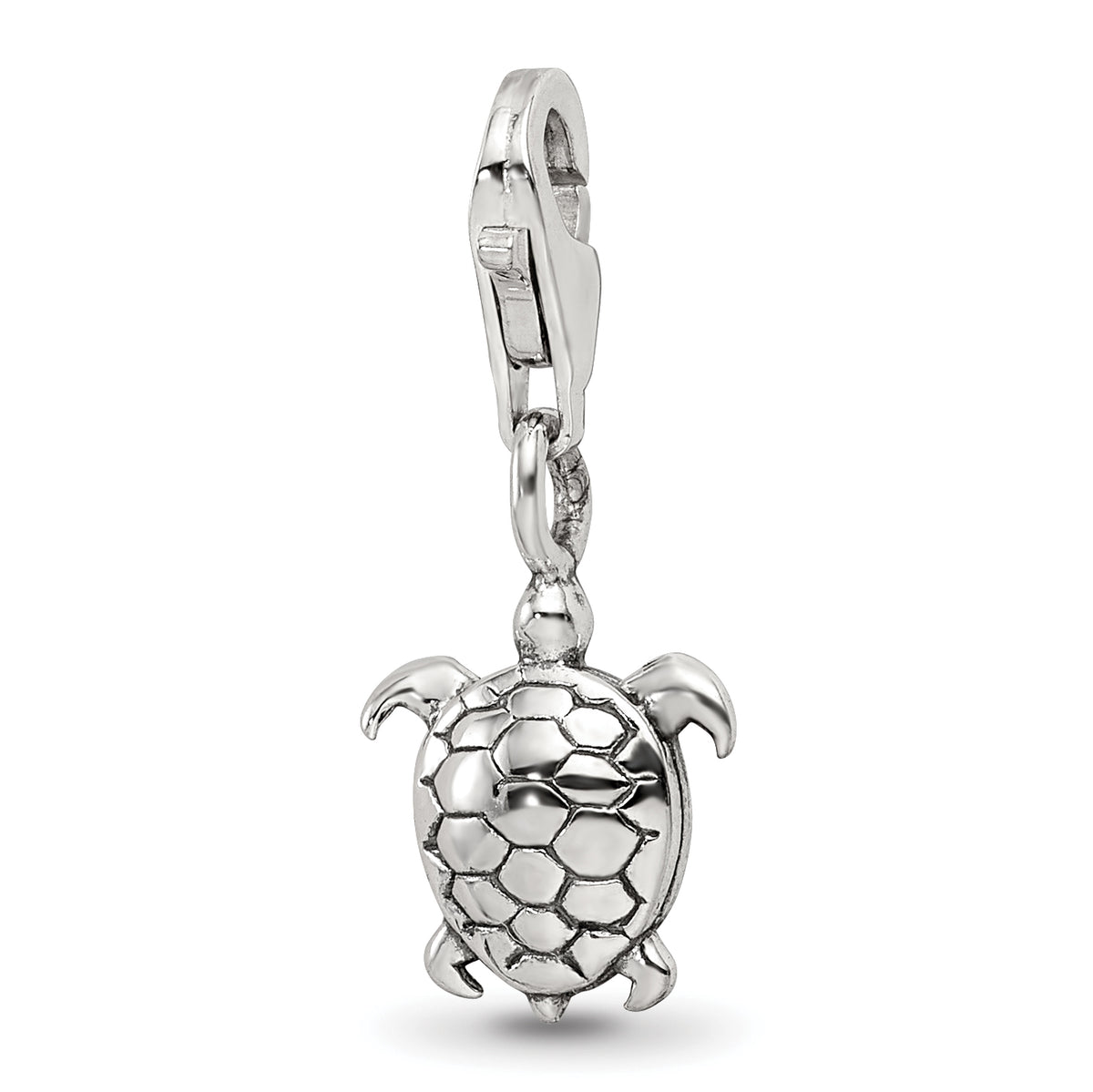 Sterling Silver Reflections Turtle Click-on for Bead