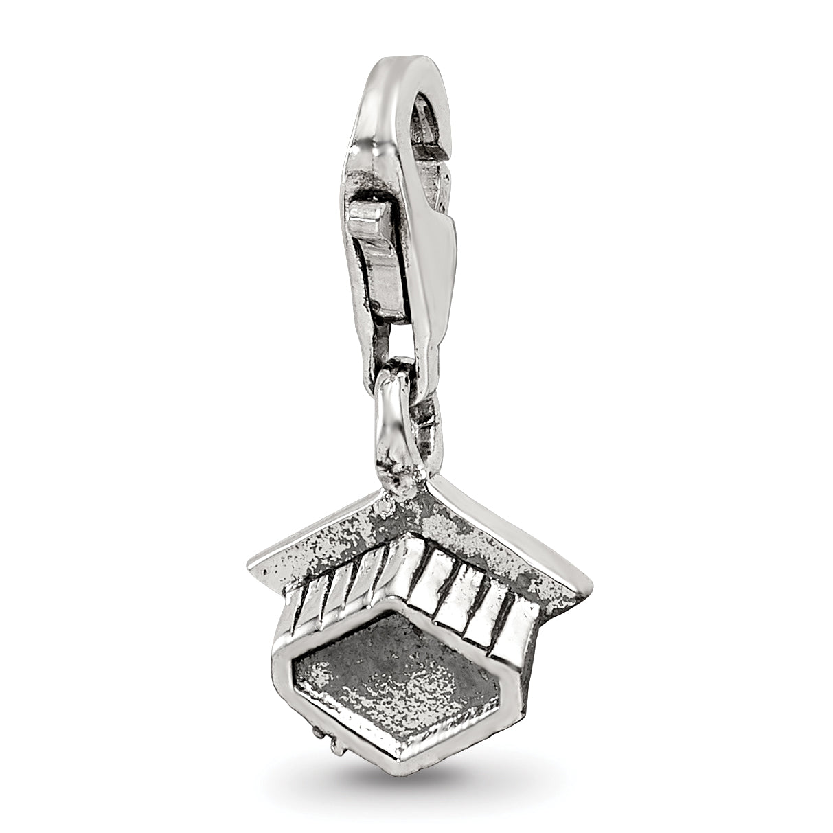 Sterling Silver Reflections Graduation Cap Click-on for Bead Main image