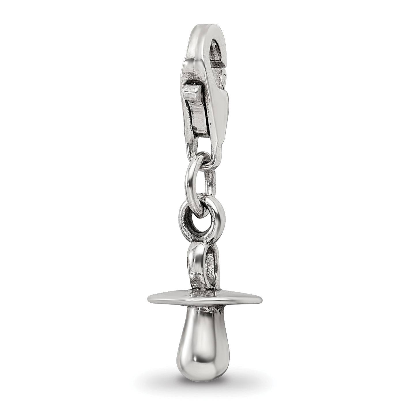 Sterling Silver Reflections Baby Pacifier Click-on for Bead Main image